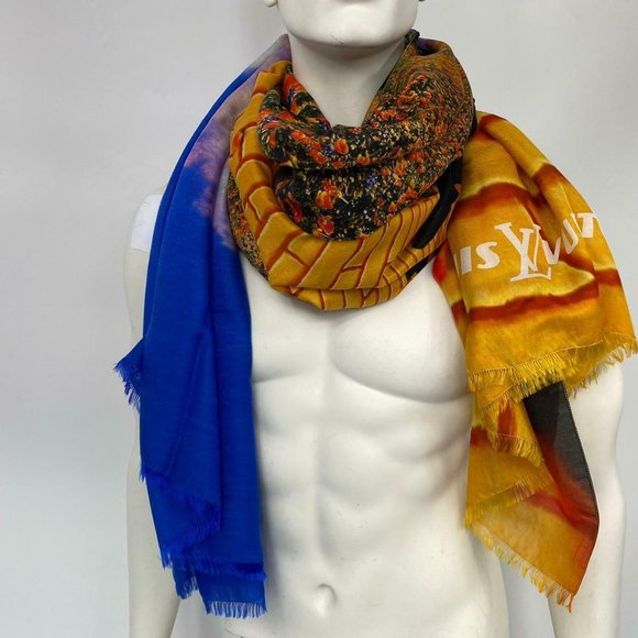 New Authentic Louis Vuitton Brick Road Stole Scarf Virgil Abloh - Picture 6 of 12